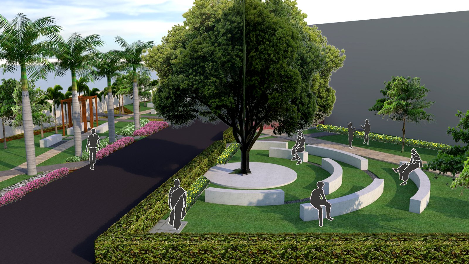 Campus Landscape design of Chankya National Law University